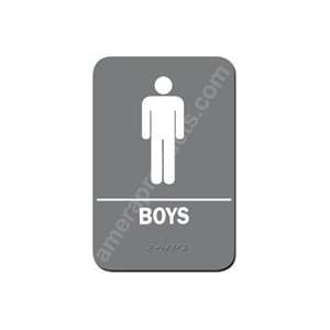  Restroom Sign Boys Grey 4413