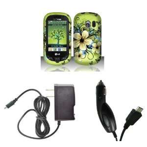  LG Extravert (Verizon) Premium Combo Pack   Green Hibiscus 