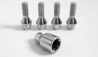 This auction is for a complete set of (4) Wheel lock Bolts w/One Key.