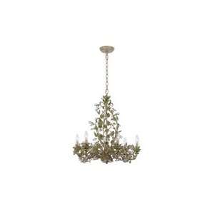  Crystorama 4846 CT Josie 6 Light Single Tier Chandelier in 