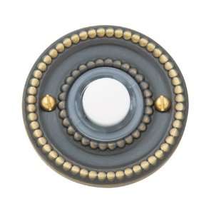  Baldwin Hardware 4850.050 Beaded Brass Doorbell Button 