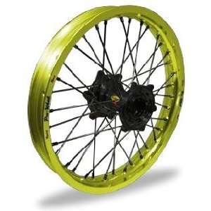  Wheel Pro Wheel 2.15x19 MX Rear Wheel   Yellow Rim/Black Hub , Color 