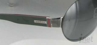 Gucci 1830S DMYP8 Aviator Sunglasses Grn Red Gray Lens  