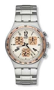 Swatch YCS522G Irony Neutral Point Chrono Ivory Watch  