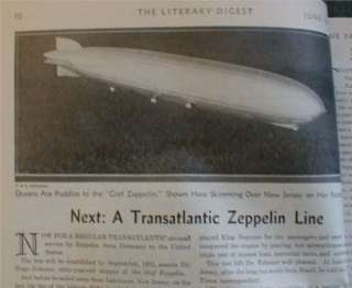 Transatlantic Zeppelin Line 1930 Airship Graf Zeppelin  