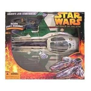  Star Wars Anakins Jedi Starfighter Green ROTS with Action 
