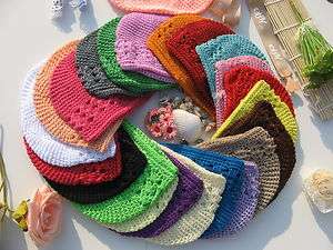 NEW 3 12 month Crochet Kufi baby Hat Cap Beanie 10pcs  