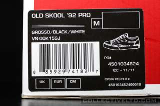 Vans Old Skool 92 Pro Jeff Grosso Suede hosoi wtaps VN 0OK15SJ BLACK 