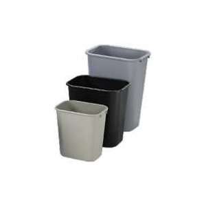   Rectangular Wastebasket, Medium, 28 1/8 Quart, Beige