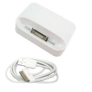   Apple iPhone 4 4S + USB SYNC Cable White Cell Phones & Accessories