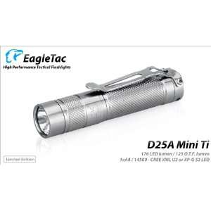  EagleTac D25A mini Titanium U2 LED Flashlight Limited 