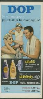 DOP SHAMPOO 1963 Bagno Doccia Pubblicità Advertising  