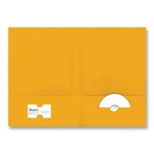   Folder,w/2 Pockets,11 3/4x9 3/5,25BX,Orange