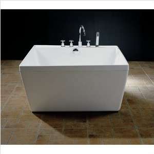   PURESCAPE 312 Square Acrylic Bathtub Size 23 H x 53.2 W x 53.2 L