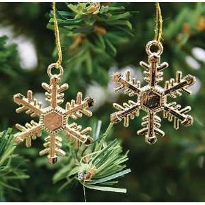  48   1 Gold Snowflake Winter Wedding Favors or Ornaments 