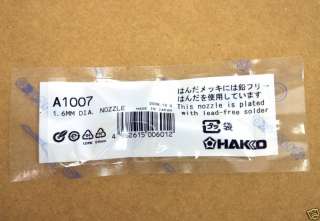 pc Nozzle A1007 1.6mm for HAKKO 808 Desoldering Tool  