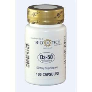  D3 50 50,000 IU 100 Capsules   Bio Tech Health & Personal 