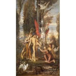  Acrylic Fridge Magnet Moreau Hesiod and the Muses
