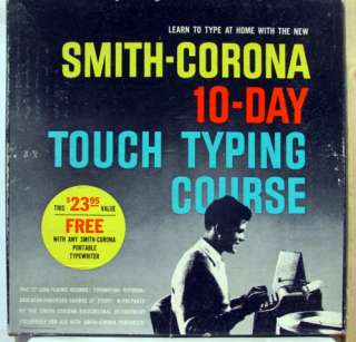 SMITH CORONA 10 day touch typing course 2 LP SC 1001  