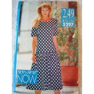   SIZE 16 24 SEE & SEW NOW BY BUTTERICK #5297 Arts, Crafts & Sewing