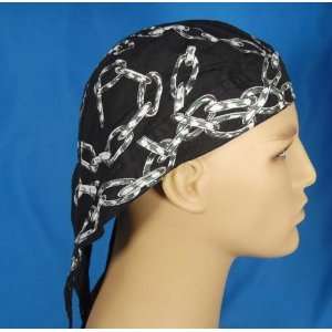  Awesome Chains Bandanna Cap [Black   Unisex] Toys & Games