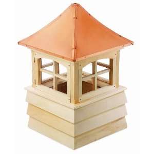   Pagoda Style Copper Roof and Shiplap Base, 30 Inch Square 49 Inch High