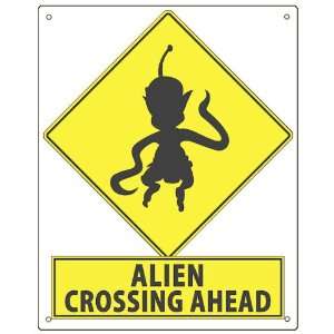  UFO Street sign funny aliens space ship wall decor 
