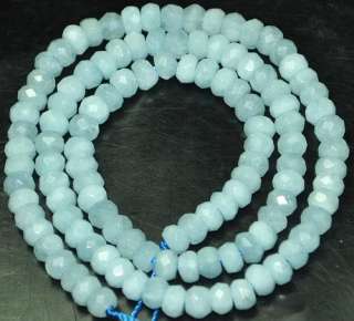 Natural Aquamarine Round/Rondelle/Nugget Gemstone Beads 16  