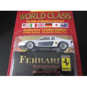 Ferrari Testarossa (White) Matchbox World Class Red Card Series #3 