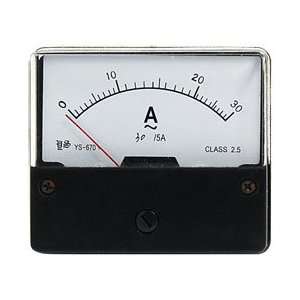  AC 30/5A Current Rectangle Panel Meter Analog Amperemeter 