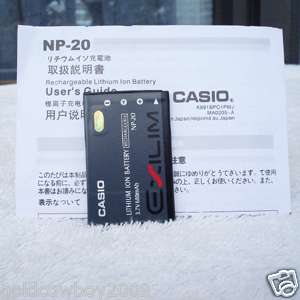 NP 20 Casio Battery for S880 S770 Z1200 Z1050 Z75 Z77  