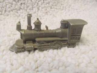 Vintage Pewter Figurine Miniature steam engine Train  