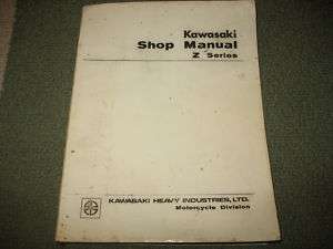 OEM 1972 1973 KAWASAKI Z1 900 SERVICE REPAIR MANUAL  