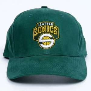 NBA Seattle SuperSonics Fiber Optic Adjustable Hat  Sports 