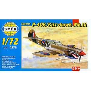  Smer 1/72 Curtiss P40K Kittyhawk Mk II Fighter Toys 