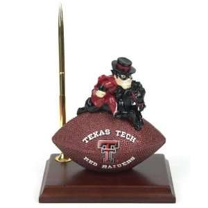   Raiders NCAA Mascot Desk Pen & Clock Set (6.5 inch)