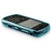 FOR BLACKBERRY TOUR 9630 LCD SCREEN PROTECTOR+BLUE TPU RUBBER SKIN 