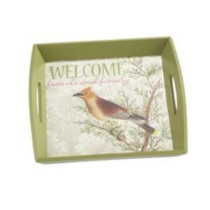  Pack of 2 Decorative Bird with Welcome Text Christmas 