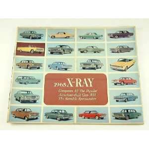  1965 65 AMC X RAY Xray BROCHURE Rambler Dart Fairlane 