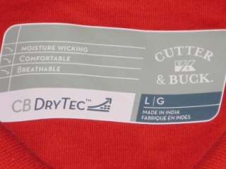 Mens CUTTER & BUCK DryTec Moisture Wicking 90th PGA Golf Polo Shirt 