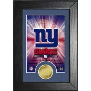  New York Giants Gold  Tone Bronze Coin Frame Everything 