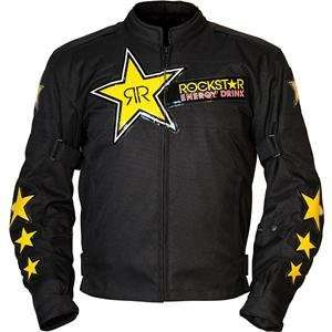  Rockstar Textile Jacket   Large/Black Automotive