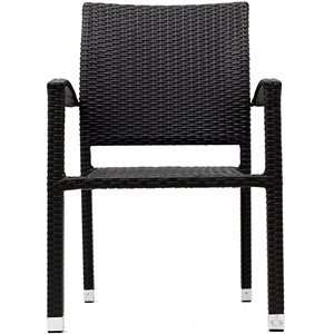  Bella Outdoor Stackable Dining Chairs in Espresso