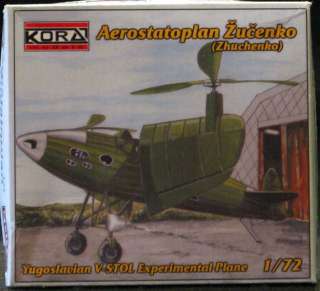 72 KORA Yugoslavian AEROSTATOPLAN ZUCENKO V Stol Aircraft  