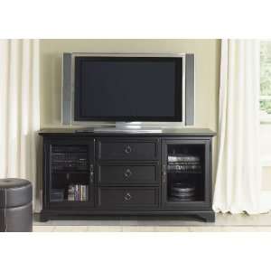    Liberty Furniture Beacon Black TV Console   64 Inch