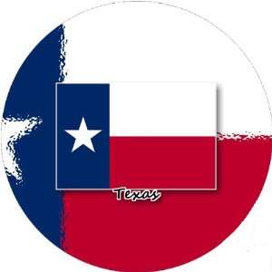  Pack of 12 6cm Square Stickers Texas Flag