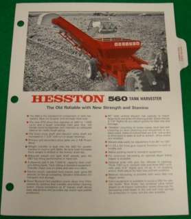 HESSTON Brochure 560 495 Direct Harvester Heavy Weight  