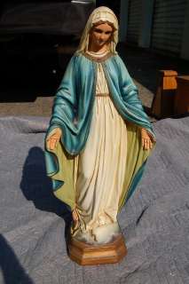 Antique Statue Our Lady of Grace + 26 tall + MARY+  