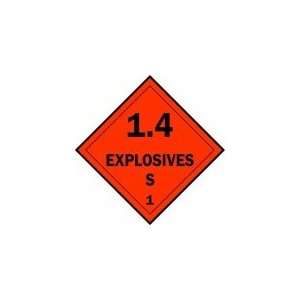  BRADY 63332 Placard,Vehicle,10.75X10.75,Explosives