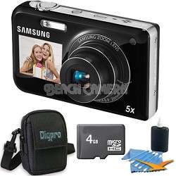 samsung pl170 dualview 16 megapixel digital camera black 4 gb bundle 